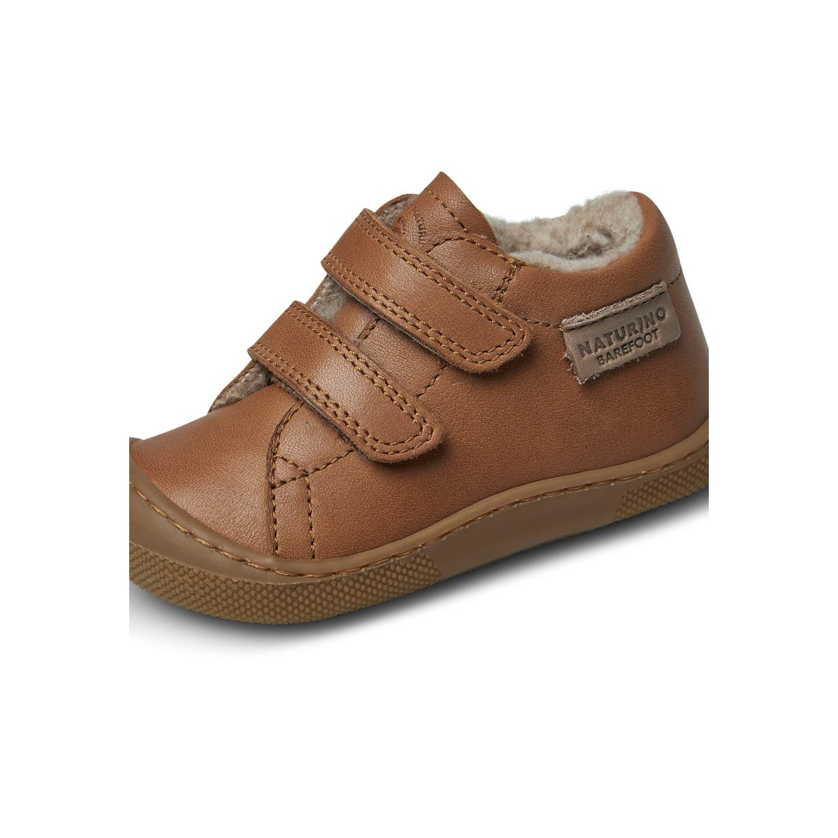 Chaussures barefoot en cuir BAREFOOT AMUR VL cognac, NATURINO