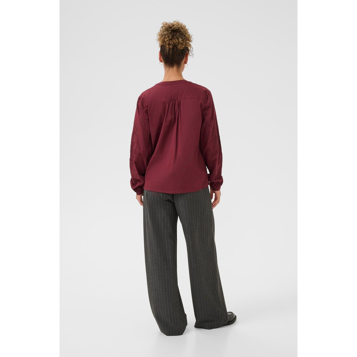 Blouse à manches longues rouge zinfandel, CREAM