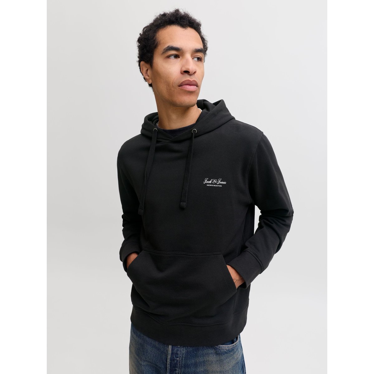 Sweat À Capuche black 1, JACK & JONES