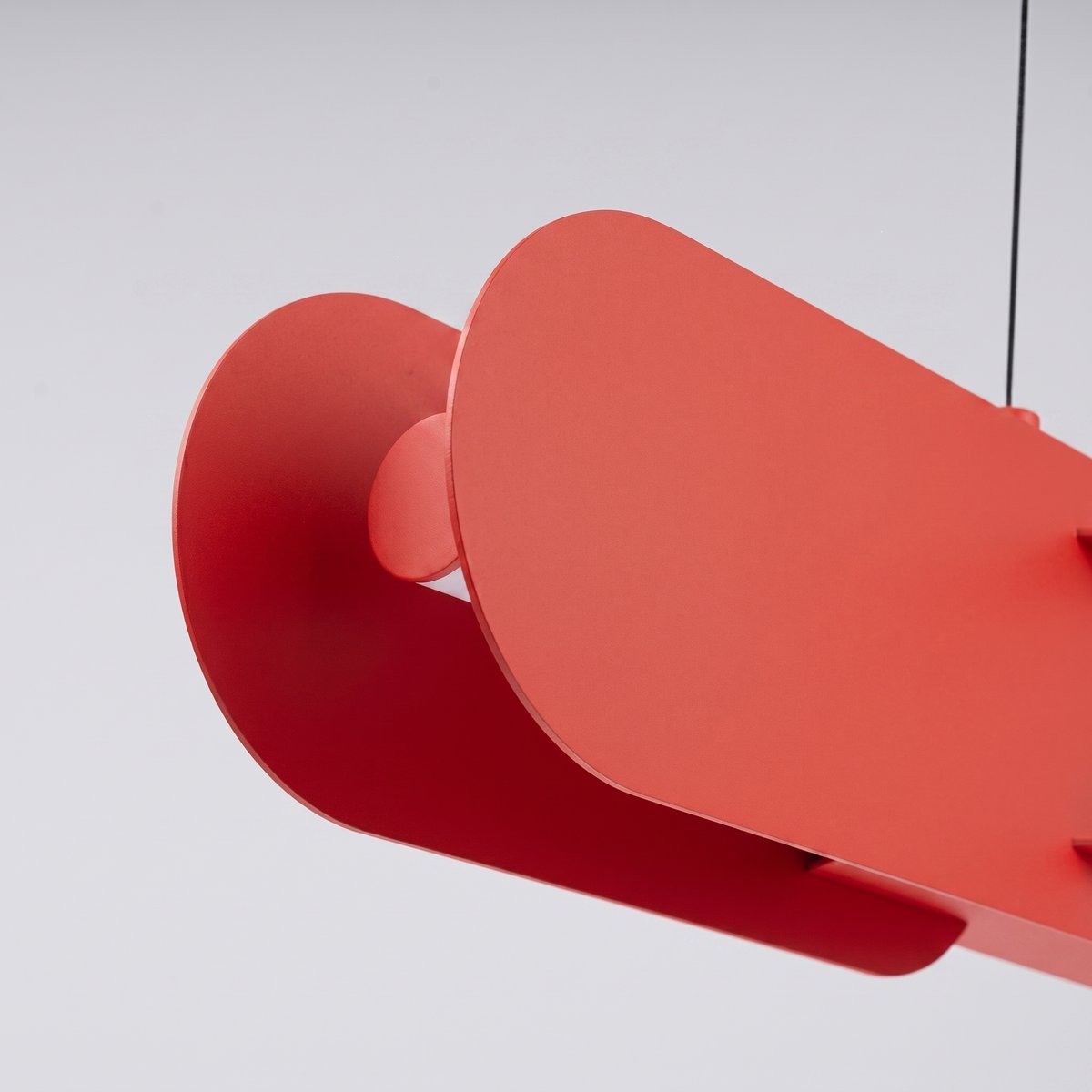 Suspension Acier Rouge LED 1 Chain rouge, EDEN
