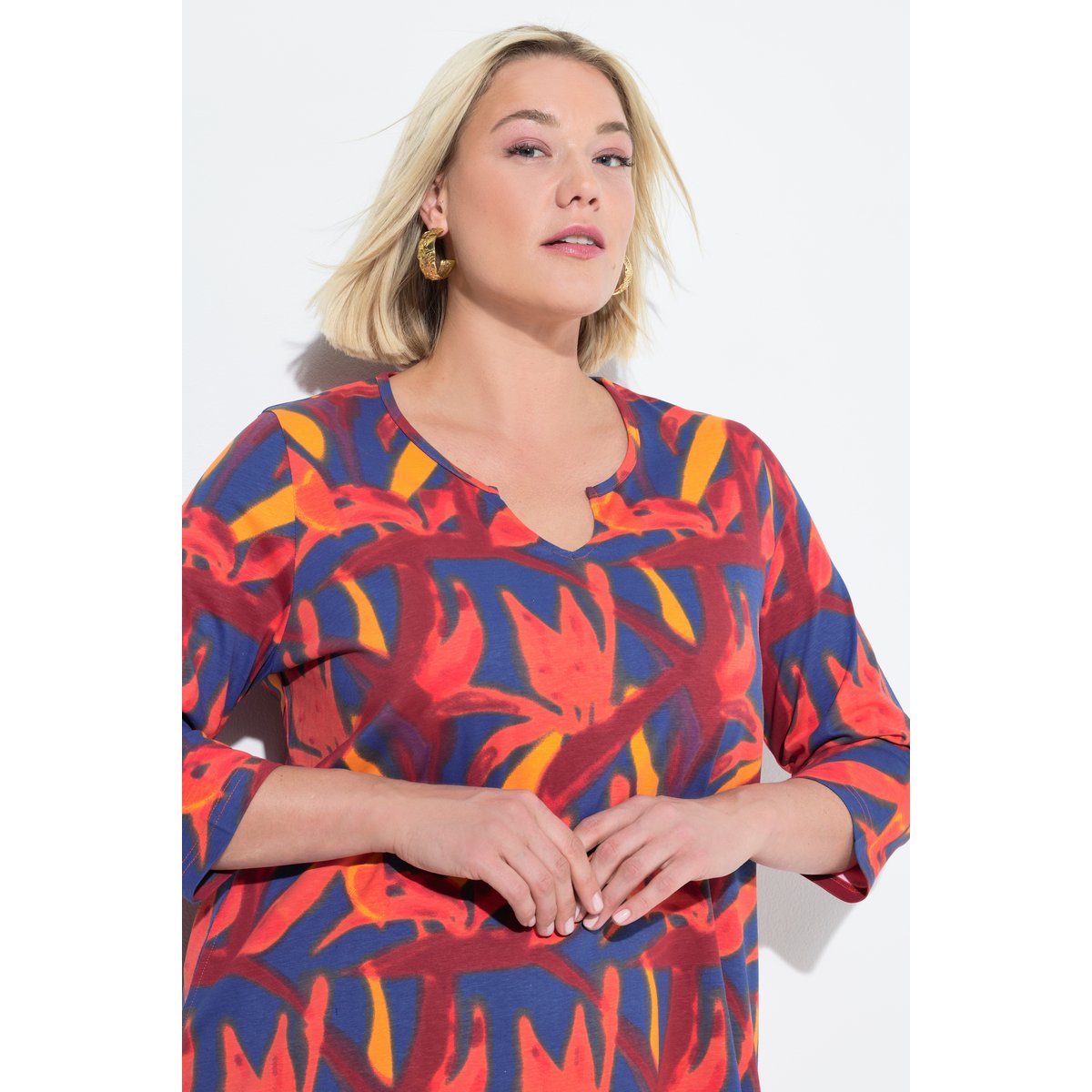 T-shirt long noir, ULLA POPKEN