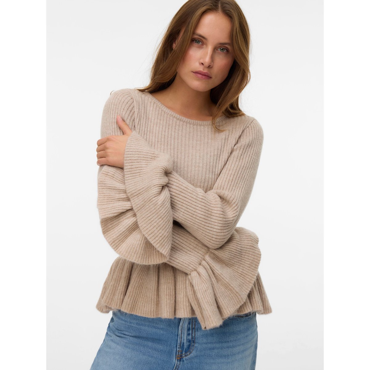 Pull En Maille birch, VERO MODA