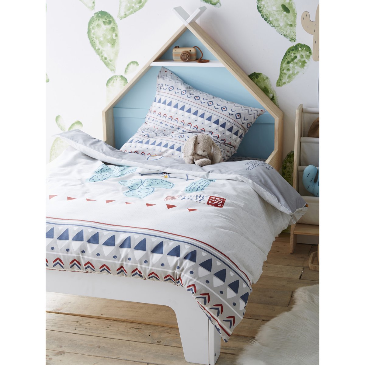 Lit évolutif enfant LIGNE TIPILI rose/bleu, VERTBAUDET