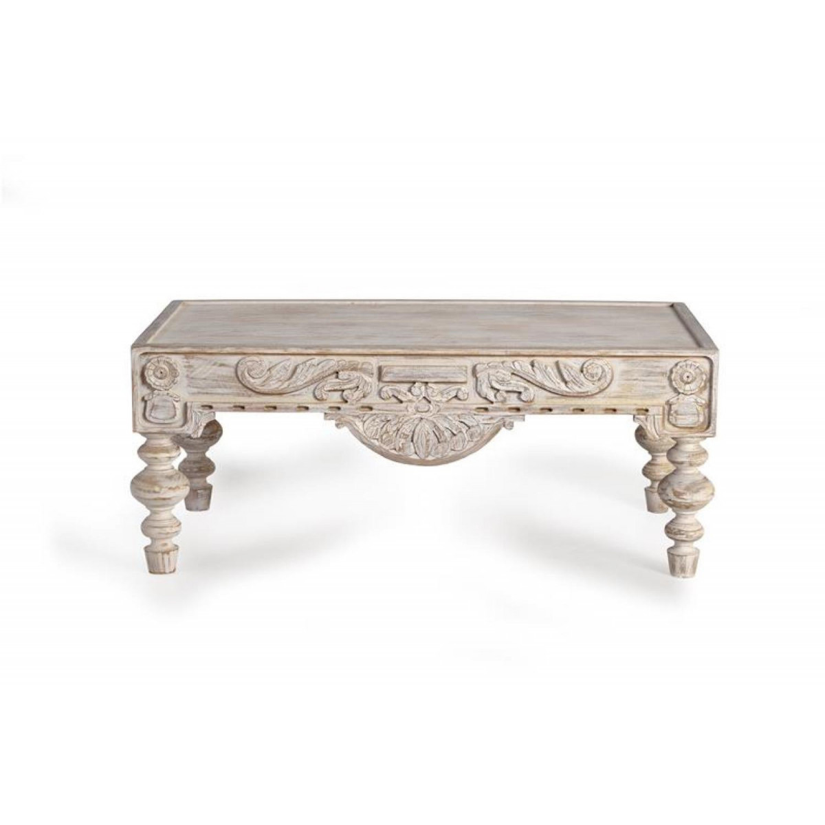 Table basse blanc, DECORATION D’AUTREFOIS