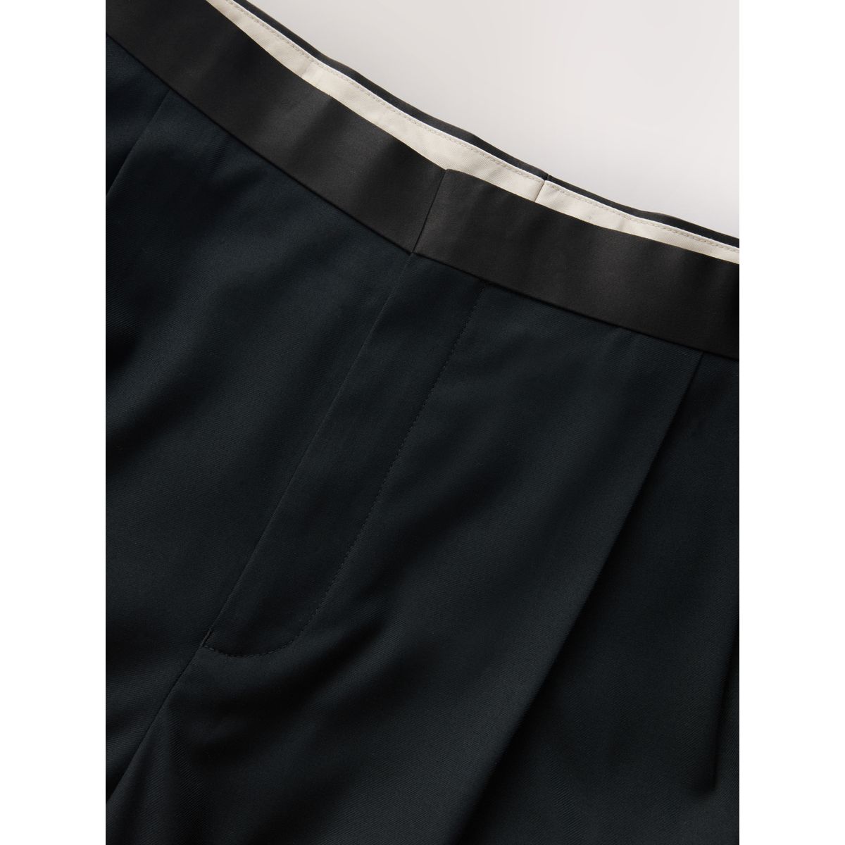 Pantalon de smoking coupe ample noir, NEXT