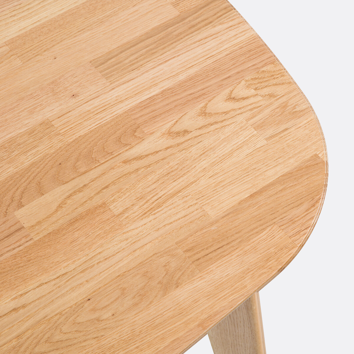 Mesa de comedor extensible de roble macizo, de 4 a 10 cubiertos, DALMAR roble, LA REDOUTE INTERIEURS