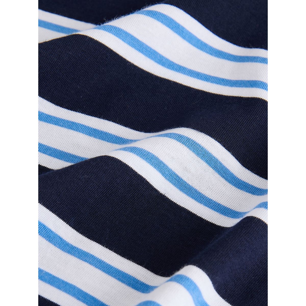 T-shirt en modal tencel™ mélangé à mancherons rayures bleues, NEXT