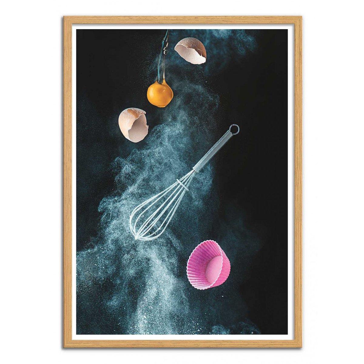 Affiche d’art et cadre noir 50 x 70 cm - Kitchen mess - Dina Belenko affiche d'art, WALL EDITIONS