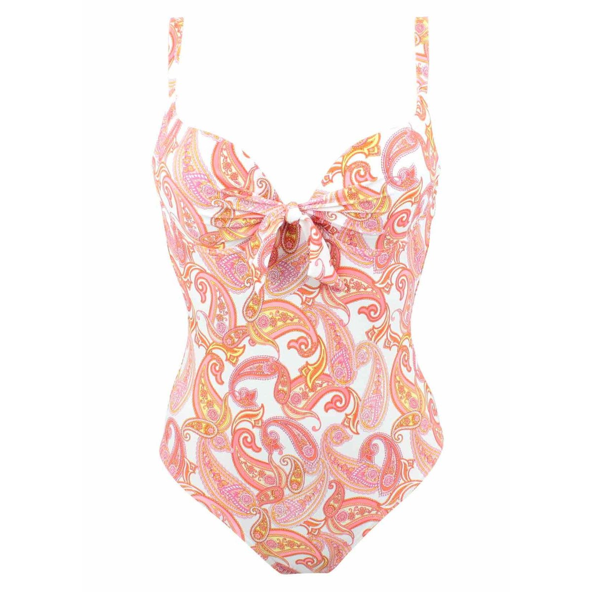 Maillot de bain 1 pièce balconnet TOSCANA rose, JANINE ROBIN