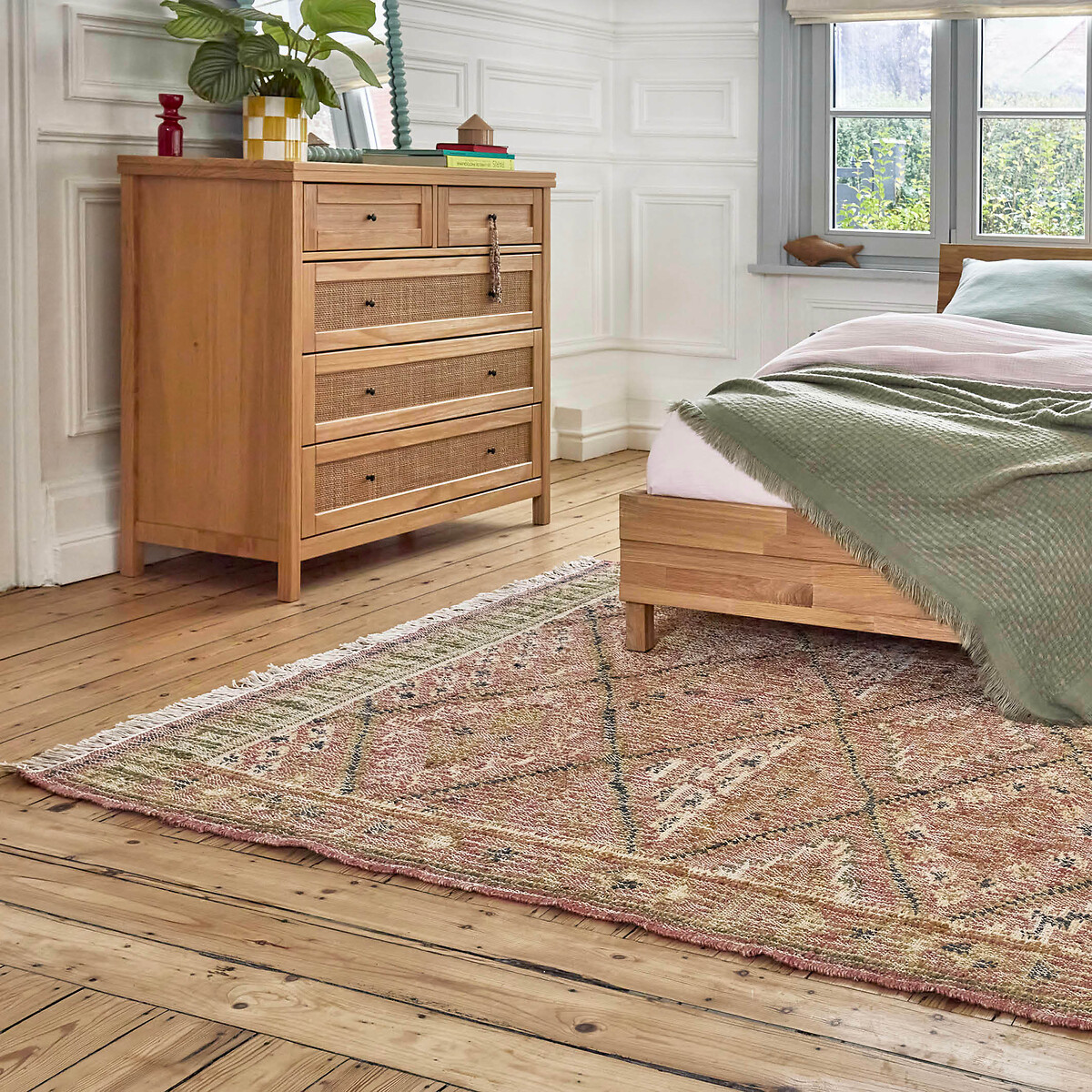 Tapis kilim jute et coton, Saliha multicolore, LA REDOUTE INTERIEURS