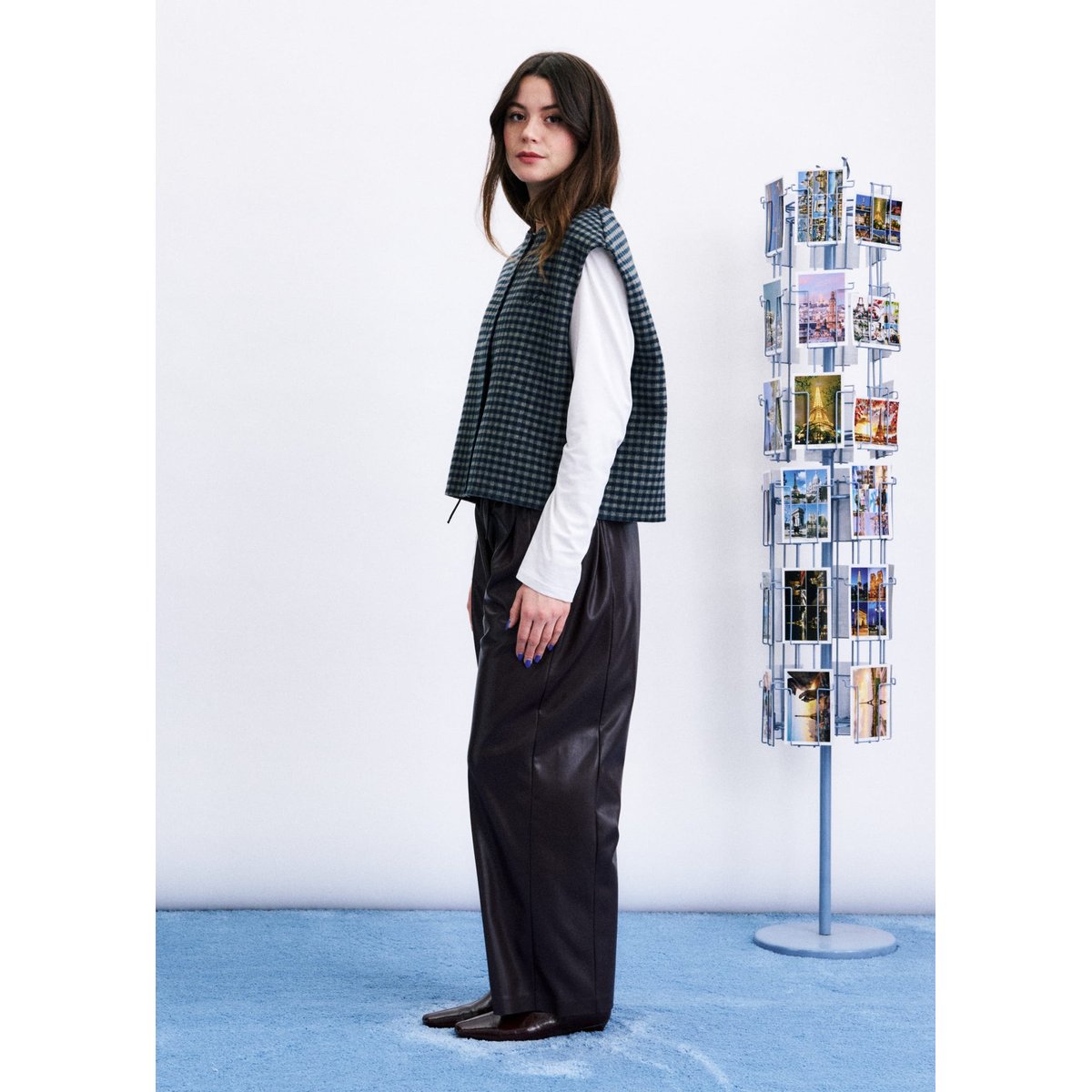 Gilet Harrison en laine HARRISON bleu marine, FRNCH