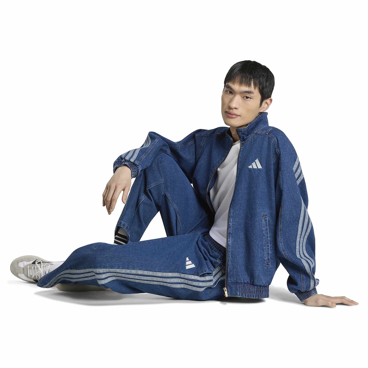Jeansjas, loose fit, STADIUM mêleeblauw, ADIDAS SPORTSWEAR