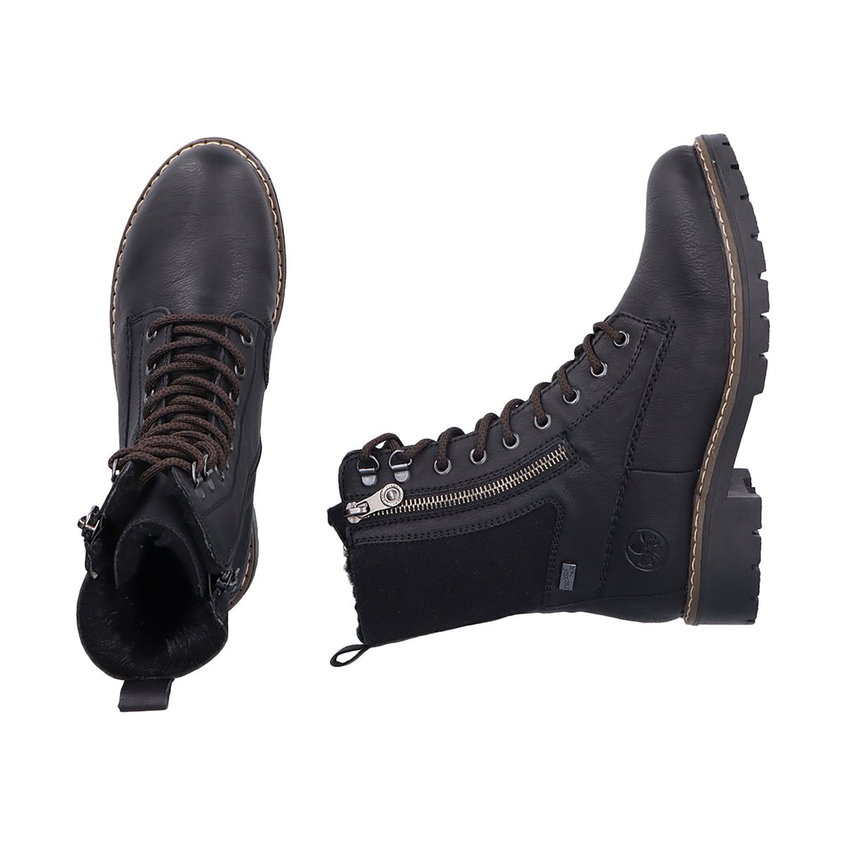 Bottine à Lacets Belinga noir, RIEKER