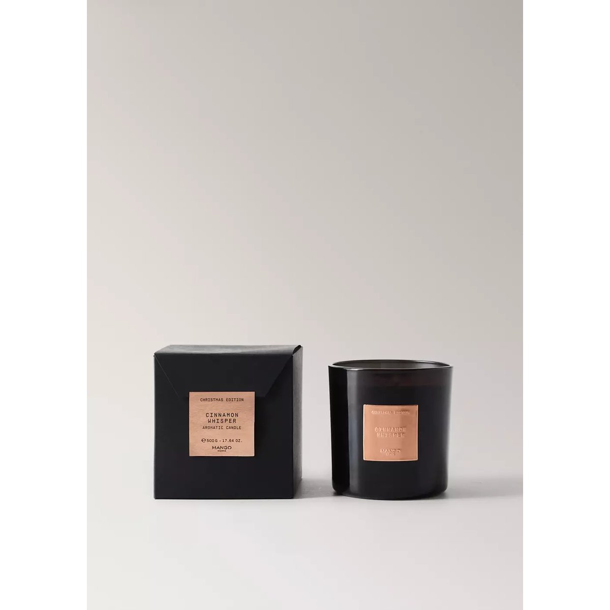 Bougie parfumée CINNAMON 500 g cuivre, MANGO HOME