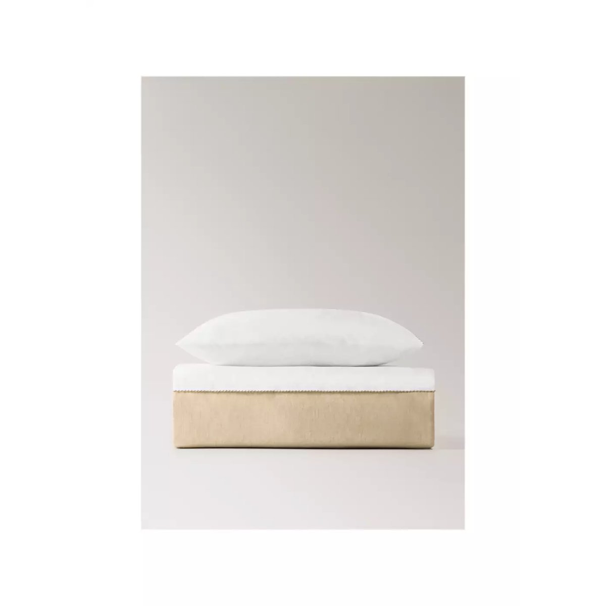 Housse de couette berceau lin percale de coton blanc, MANGO HOME