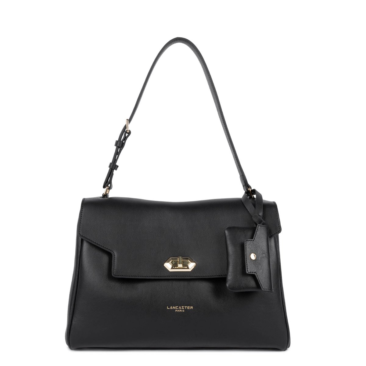 Grand sac cabas épaule MADEMOISELLE GRACE noir, LANCASTER