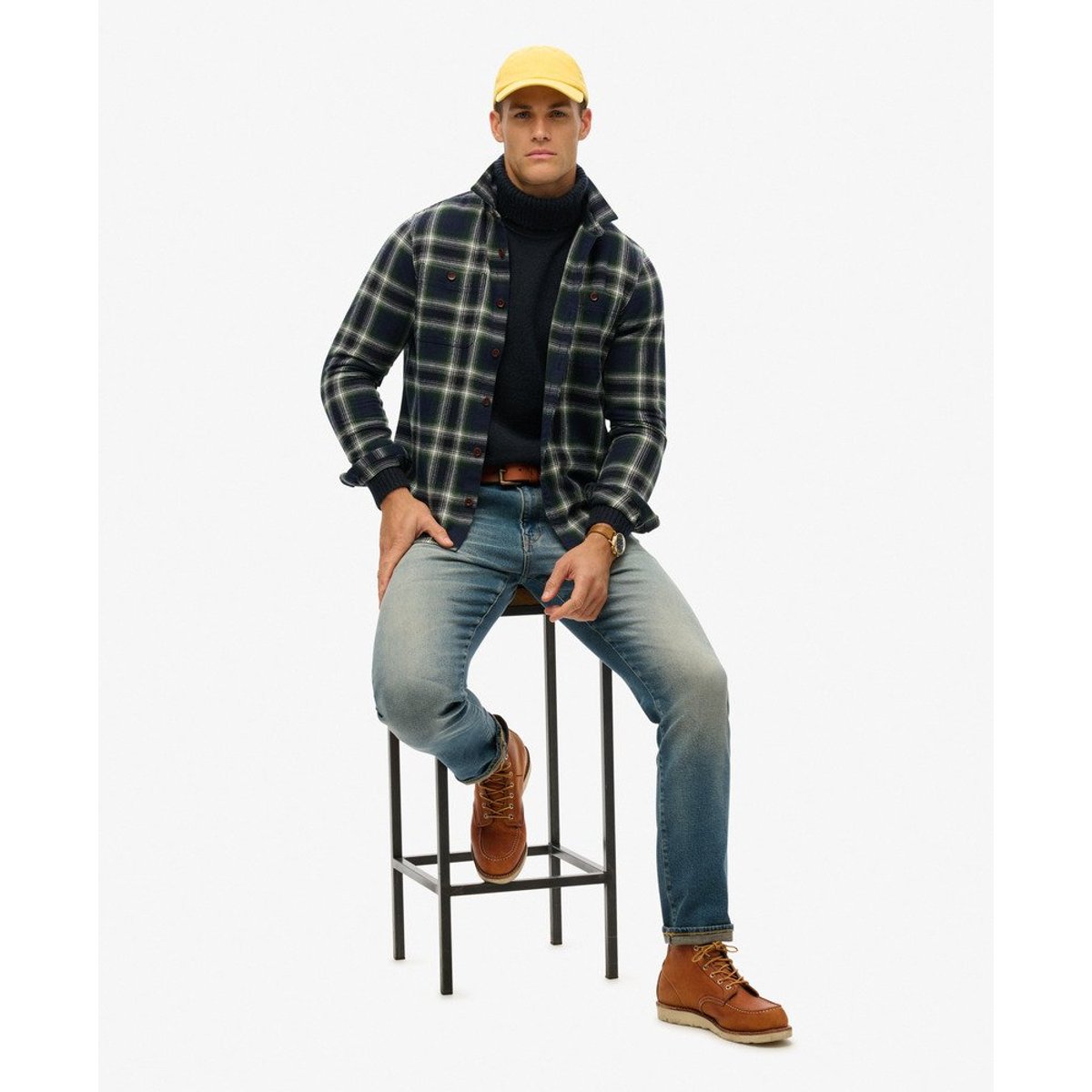 Casquette Vintage brodée  jaune printemps, SUPERDRY