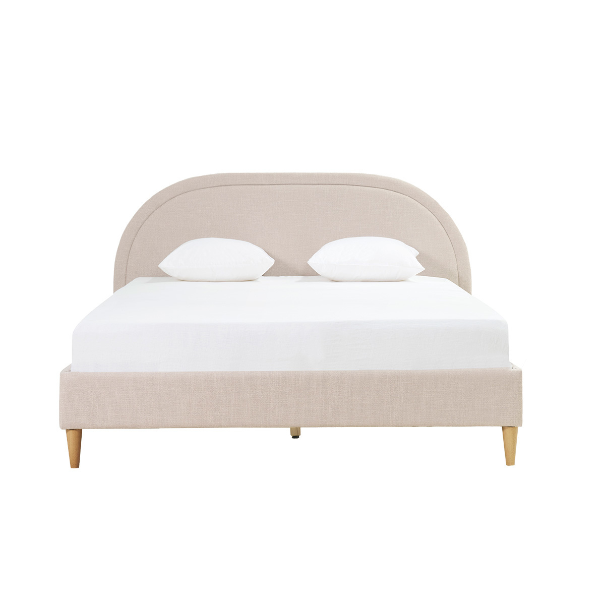 Lit 2 places 160x200 CHARLINE beige, MILIBOO