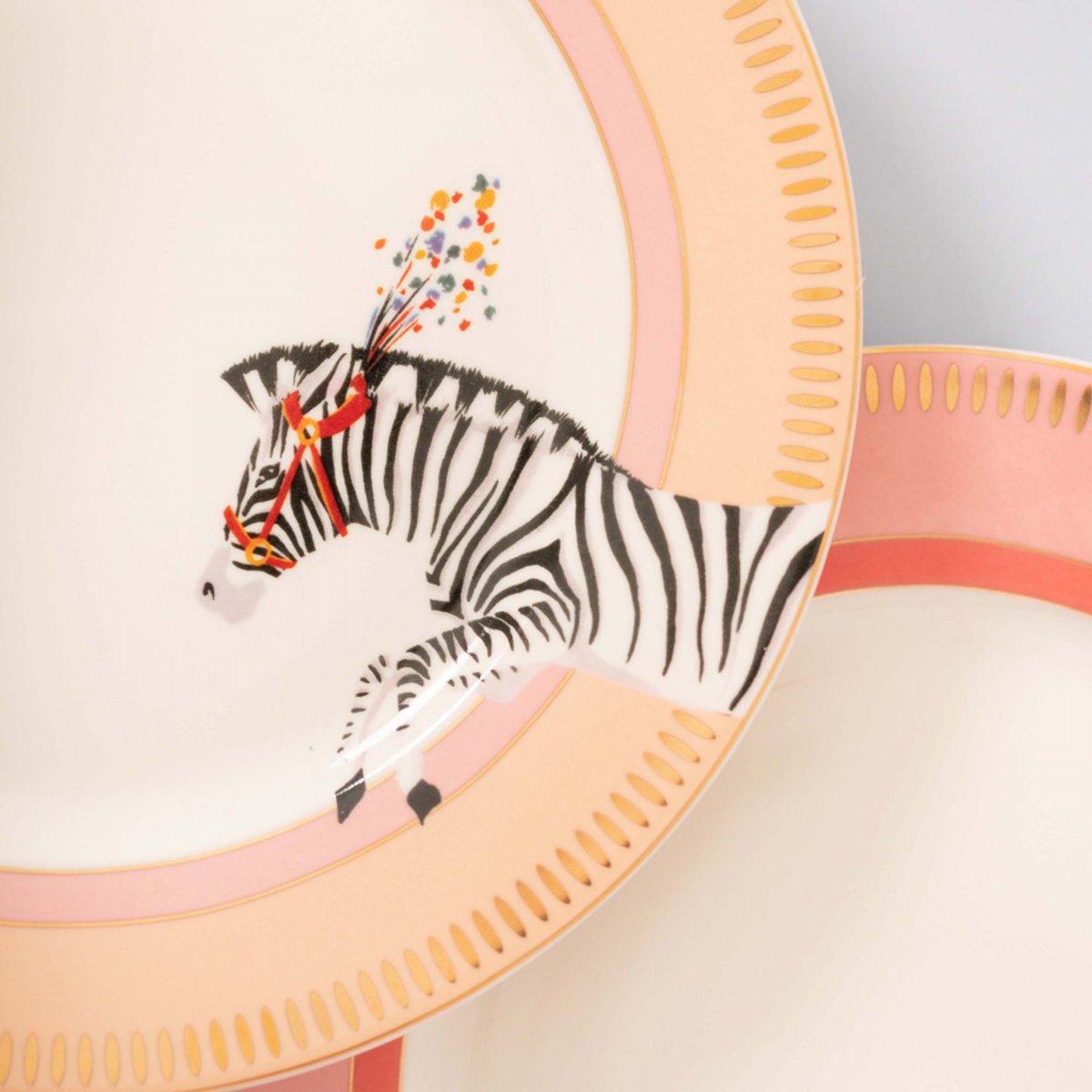 Coffret 4 assiettes Animal Magic 26 cm multicolore, YVONNE ELLEN