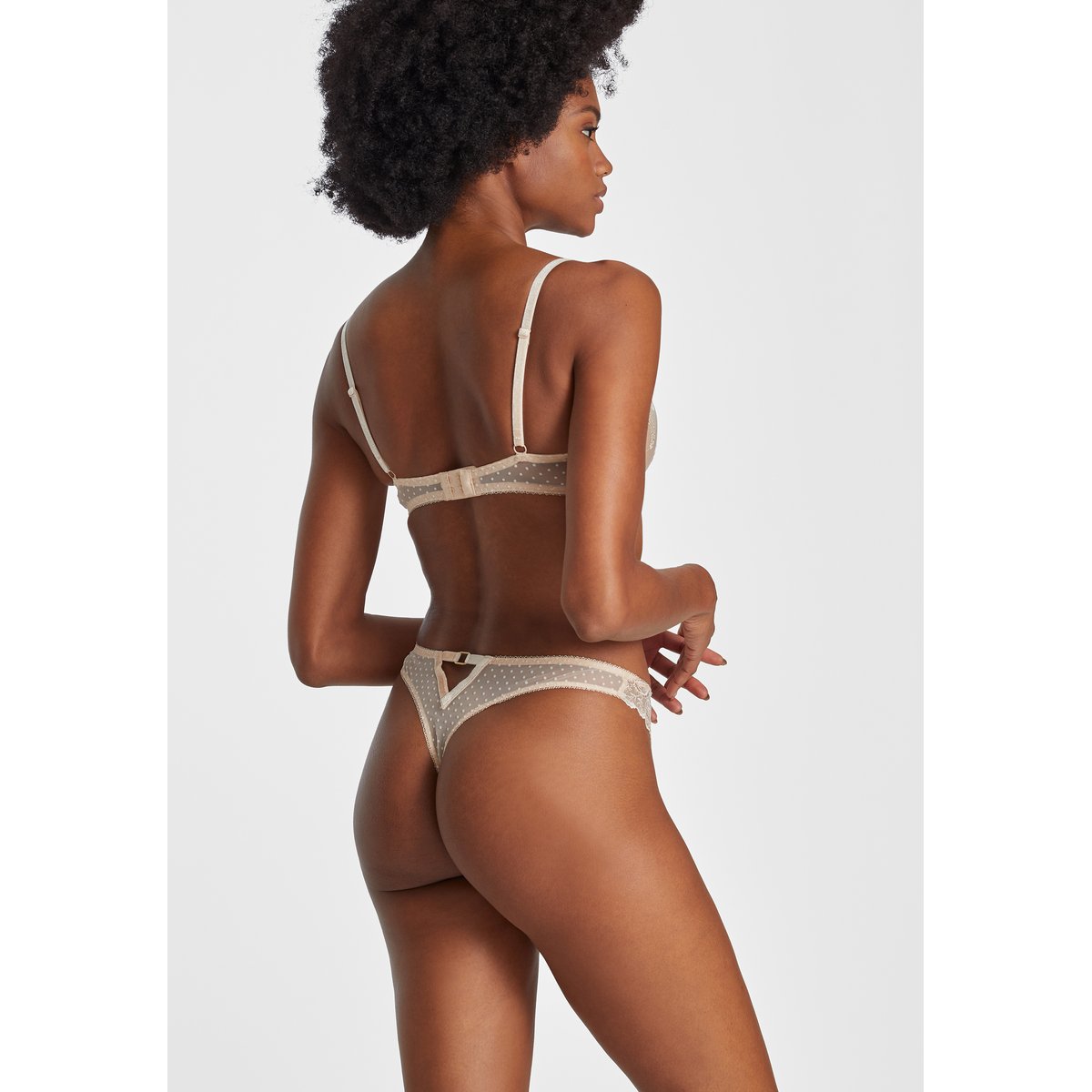 Soutien-gorge corbeille Velvet Memories beige, AUBADE