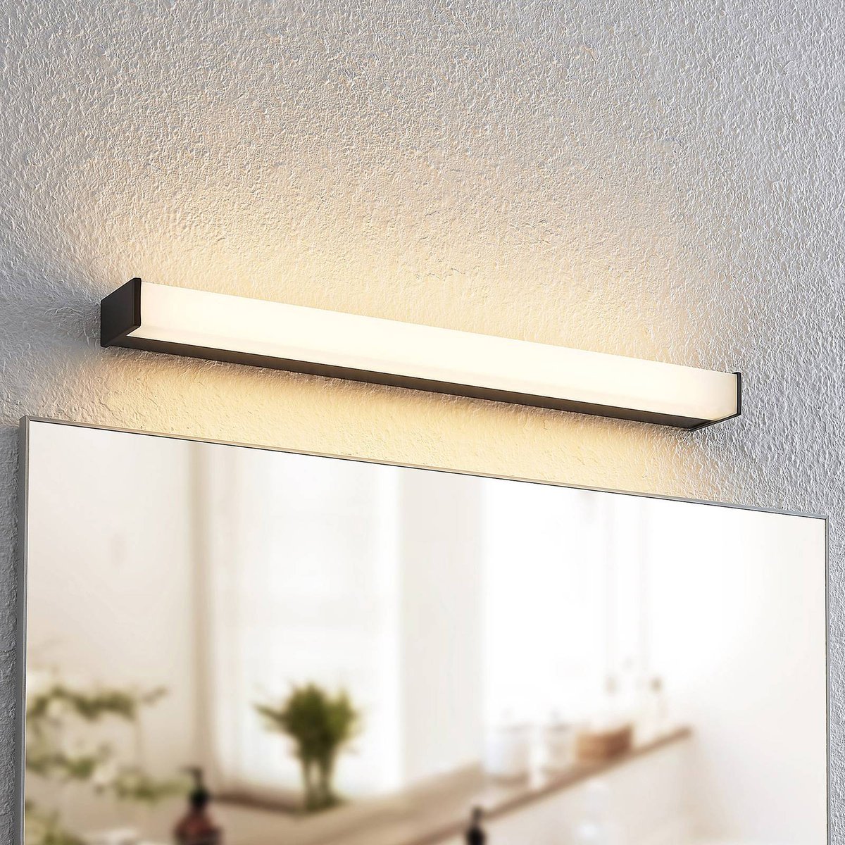 Applique en aluminium moderneLED, Ulisan noir mat, blanc, LINDBY