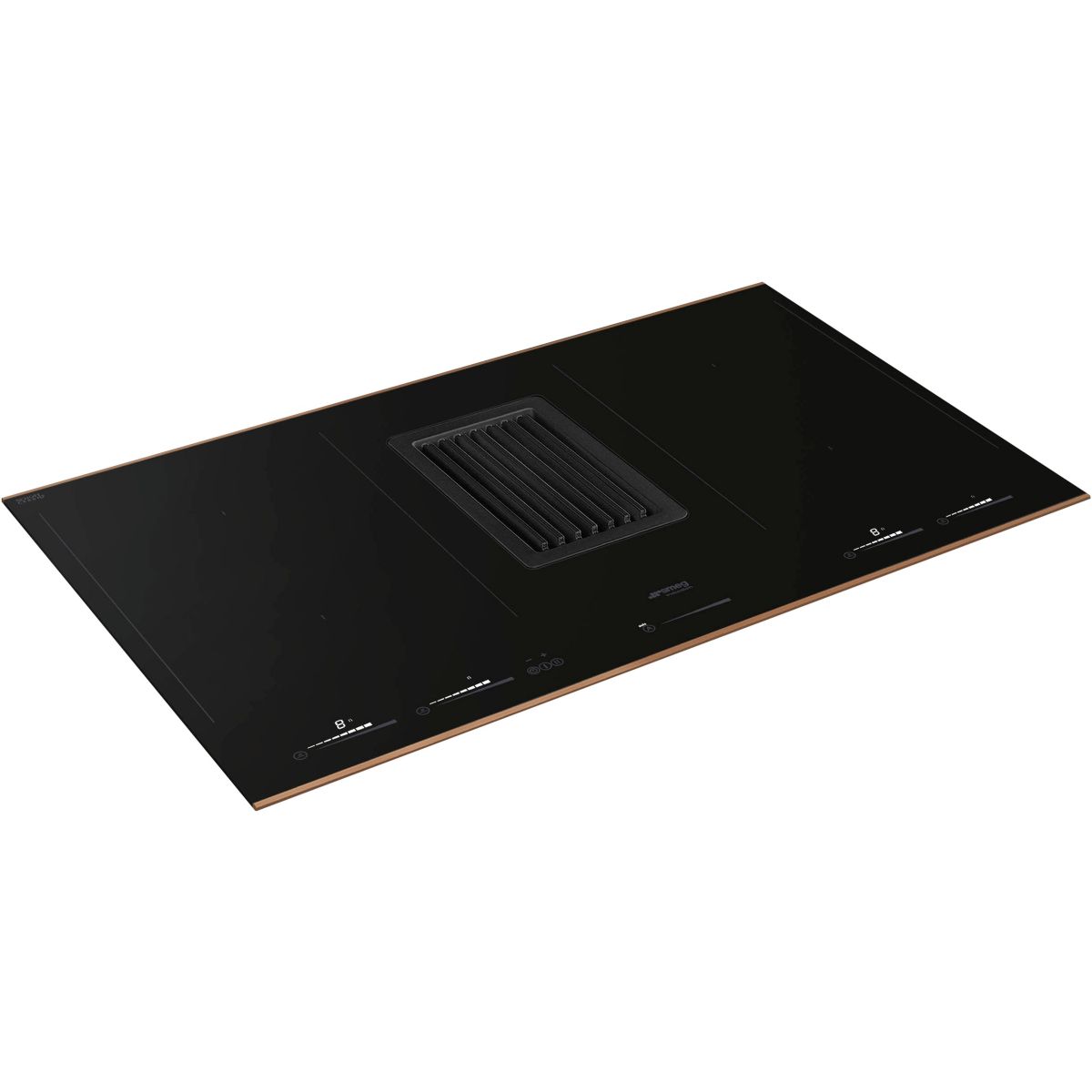 Plaque induction aspirante HOBD682R1 couleur unique, SMEG