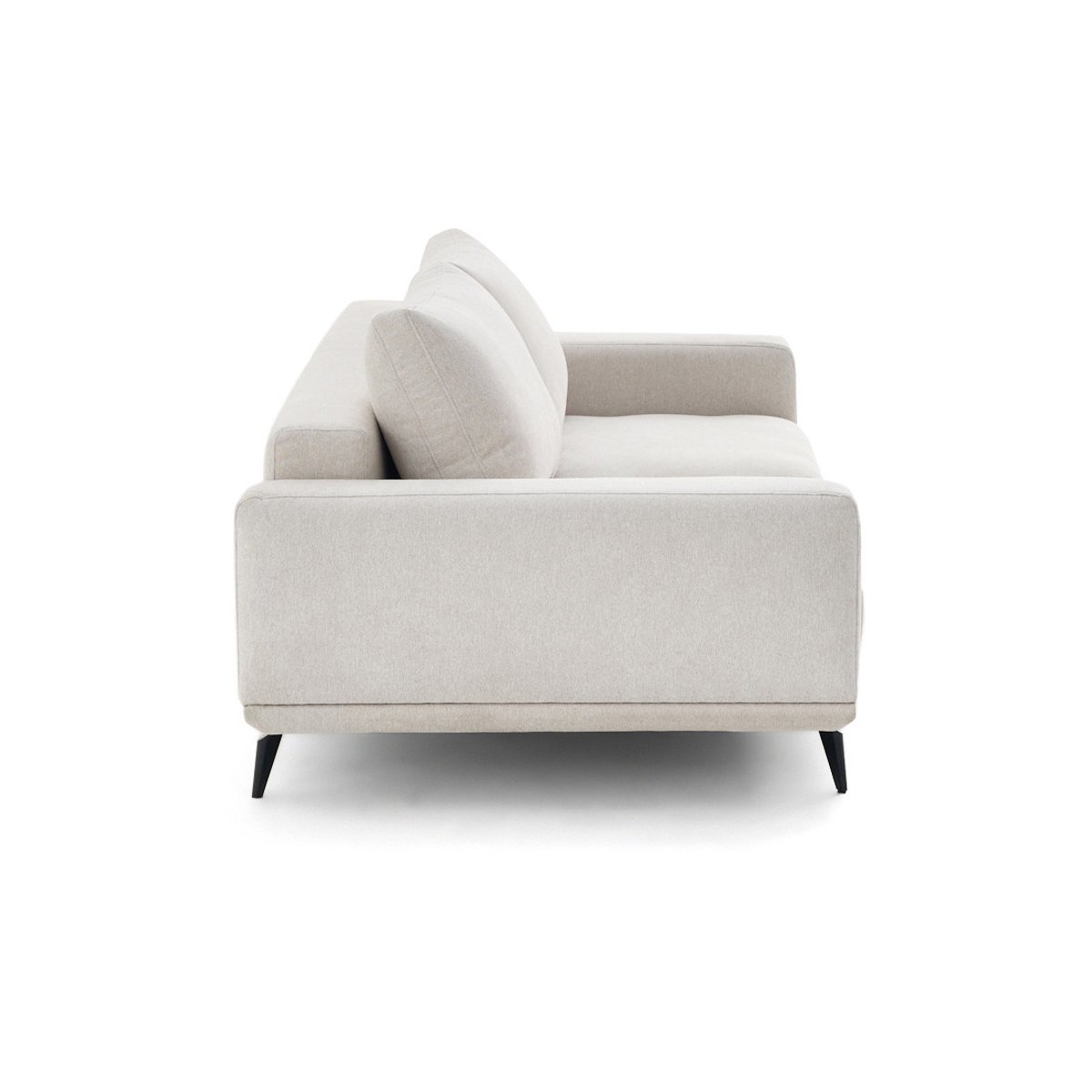 canapé droit 3 places convertible en tissu, VICENCE beige, BEST MOBILIER