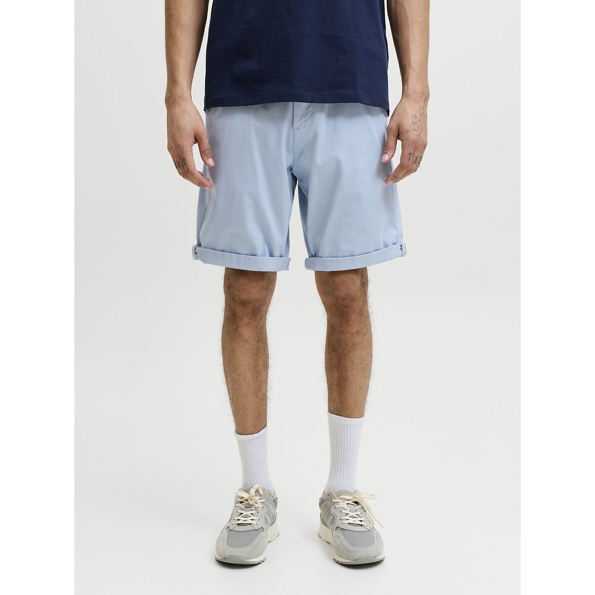 Short droit Bowie bleu clair, JACK & JONES