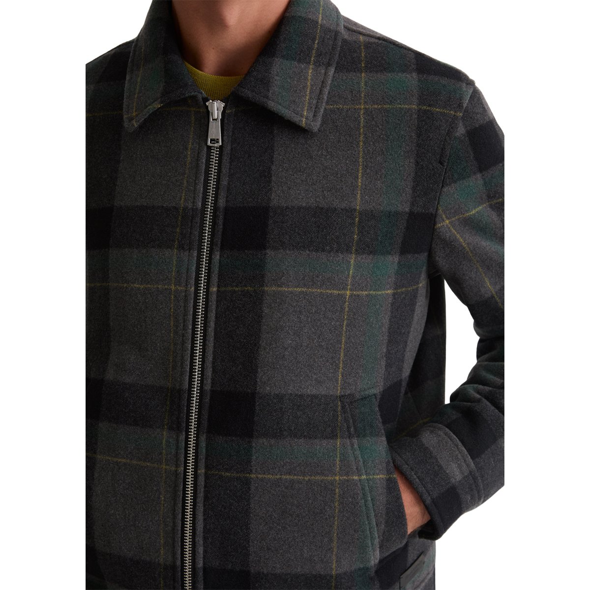Blouson en laine regular avec un léger rembourrage vert, MARC O'POLO