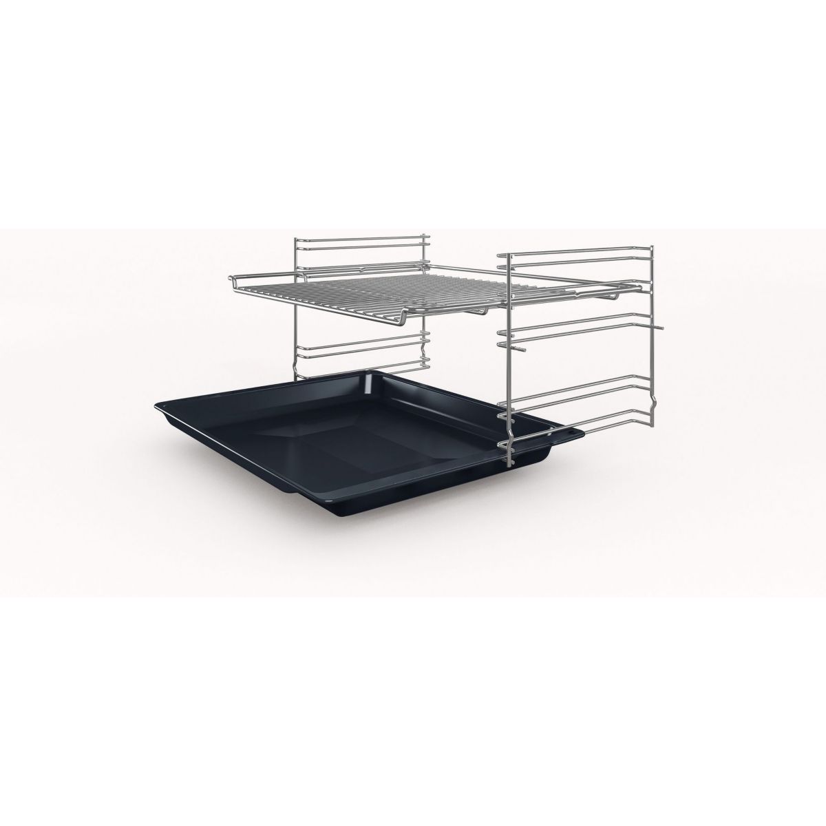 Four encastrable HBF133BR0 - Catalyse - Chaleur pulsée - Série 2 HOTAIR 3D inox / noir, BOSCH