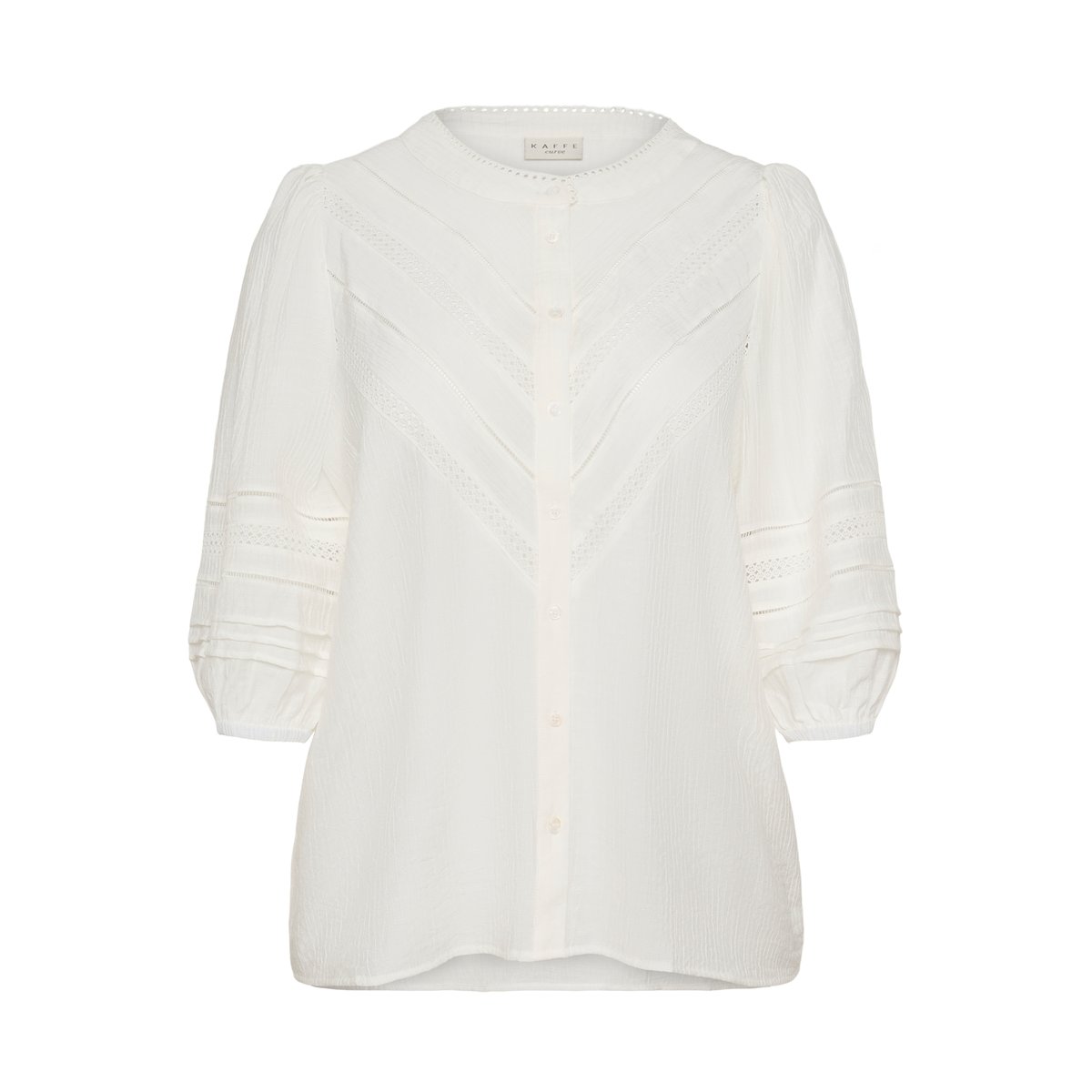 Chemise à manches longues blanc chalk, KAFFE CURVE