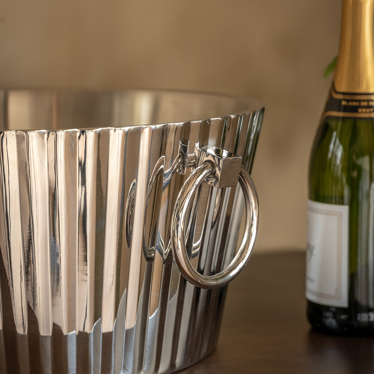 Fluted Champagne Bucket silver-coloured, ÉDITÉ
