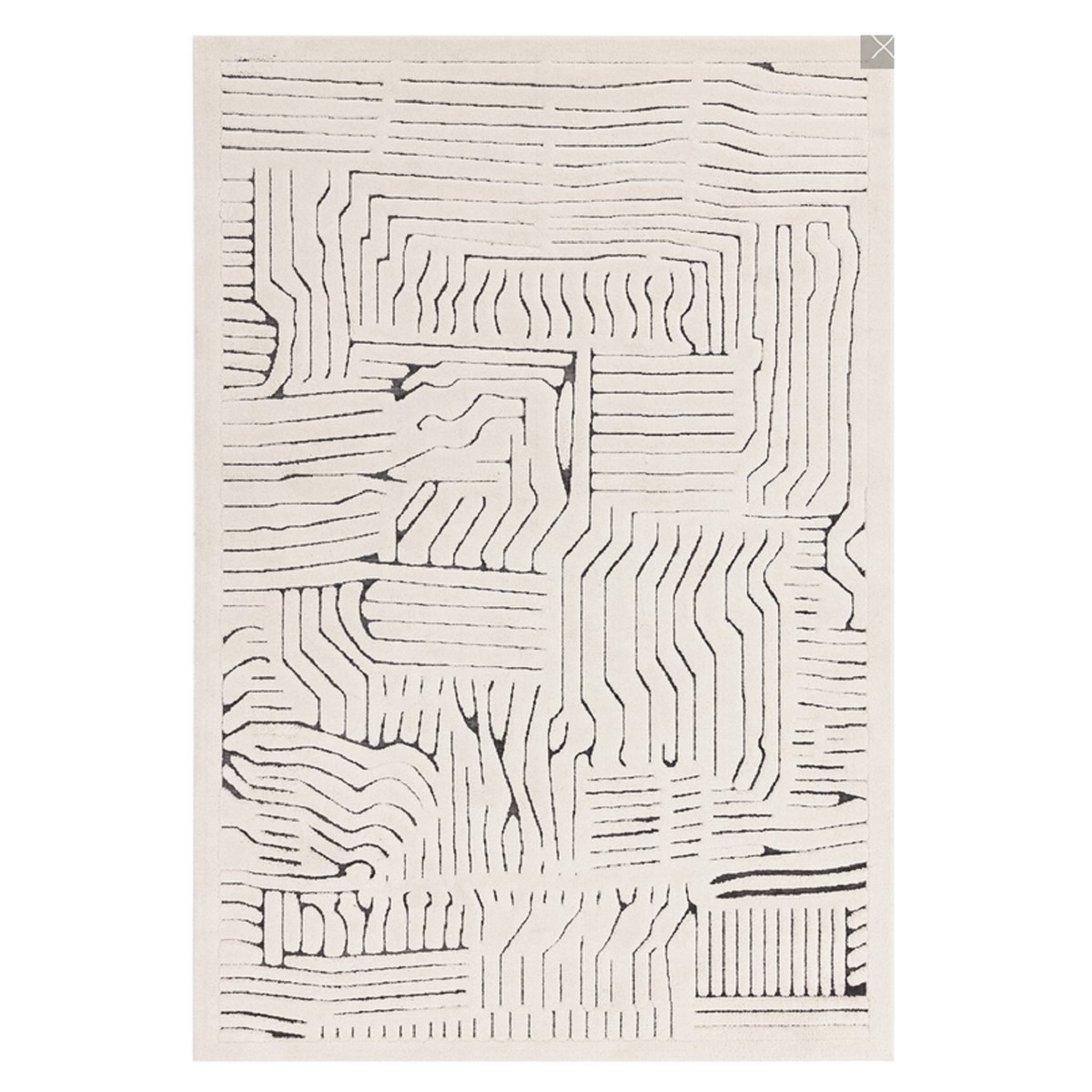 Tapis salon et chambre moderne et design DALE beige, NOVATREND