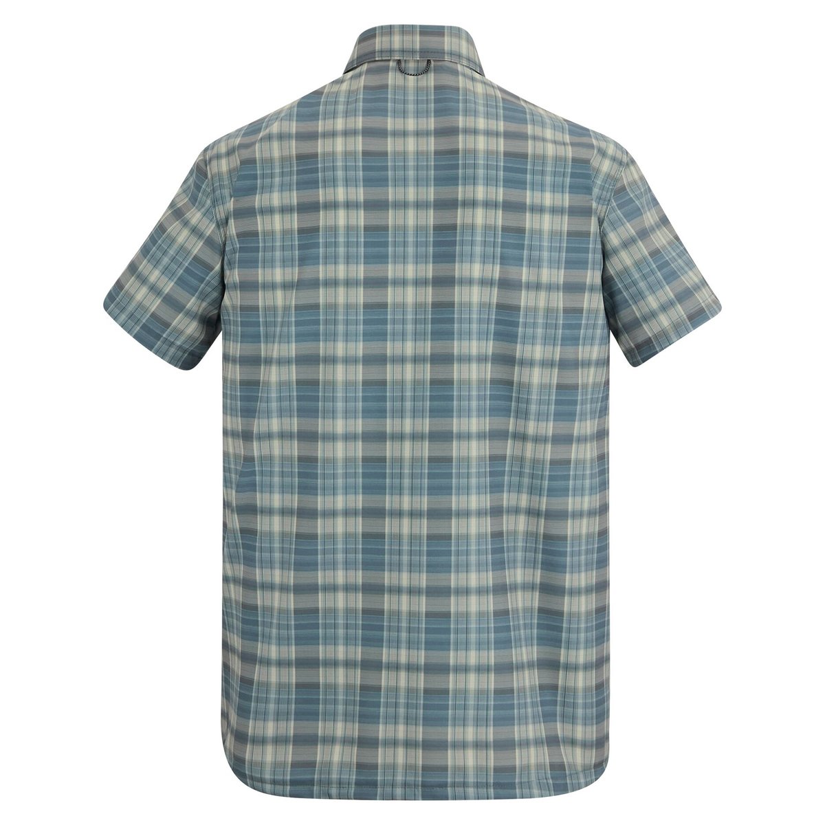 Chemise de voyage manches courtes motif/style à carreaux bleu de chine, REGATTA