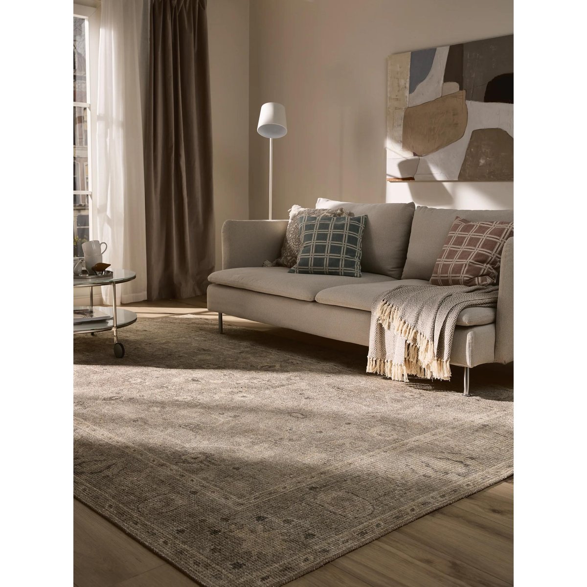 Tapis LORENZO gris clair, BENUTA 