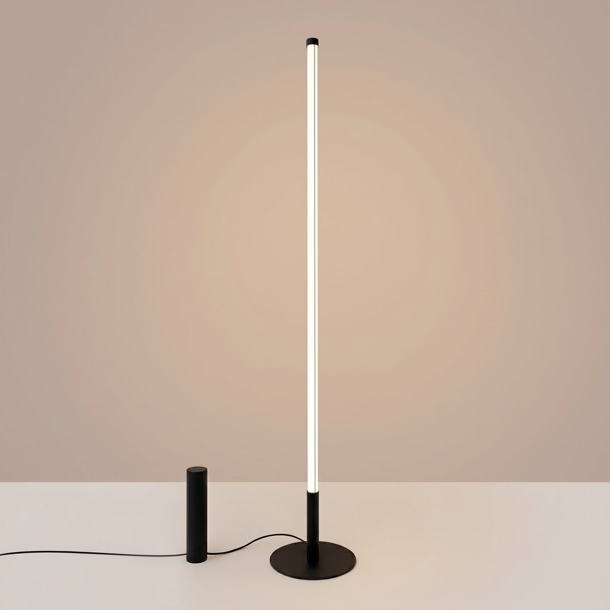 Lampadaire Noir LED 1 Trang noir, EDEN