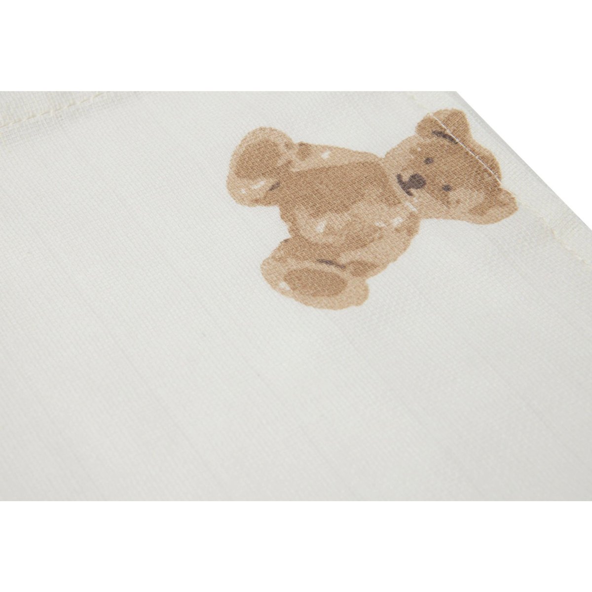 Lot de 3 langes en coton blanc, marron, JOLLEIN