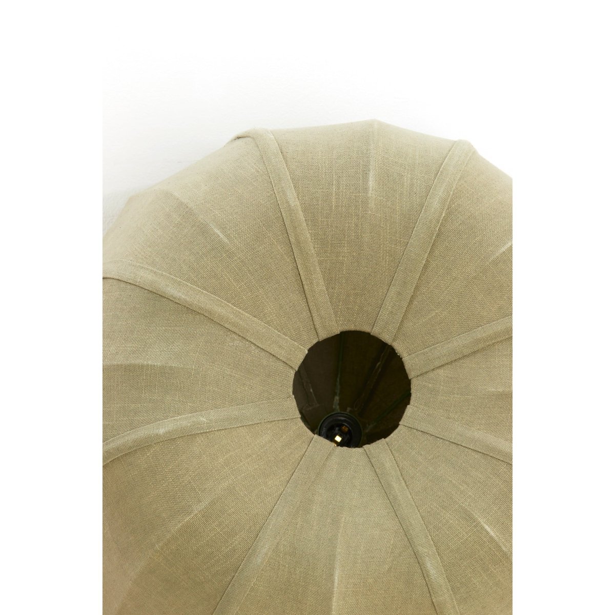 Lampe Suspendue Textiles ZUBEDO vert olive, LIGHT & LIVING 