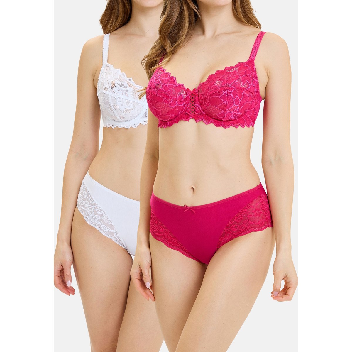 Lot de 2 culottes Duo Douceur Coton noir + noir, SANS COMPLEXE