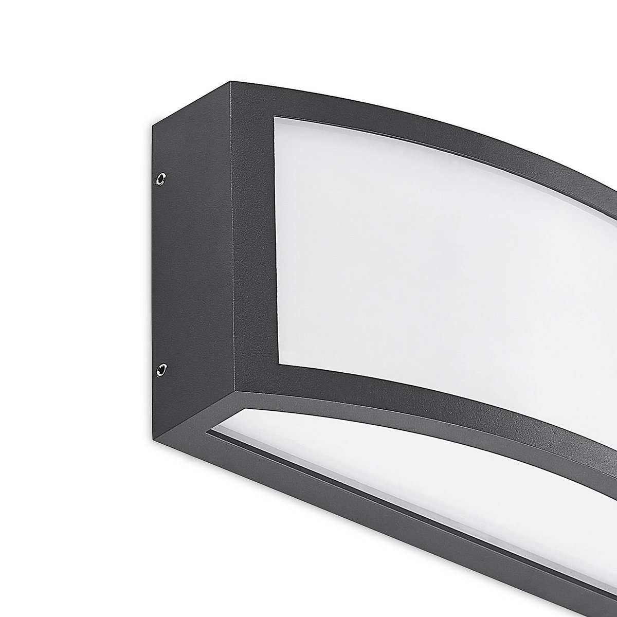 Applique extérieure en aluminium moderneLED gris foncé (ral 7016), blanc, LINDBY
