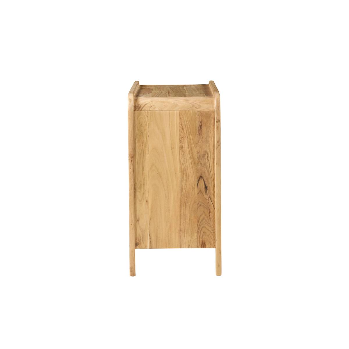 Buffet en bois d'acacia CESAR noir, MADE IN MEUBLES