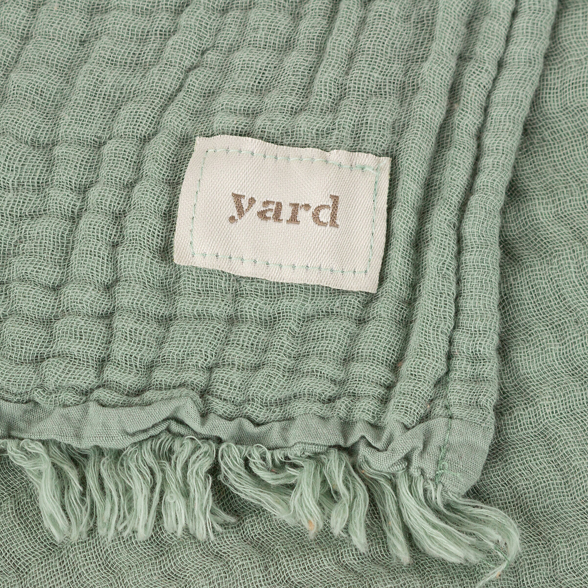 Lark Cotton Muslin Throw eucalyptus, YARD