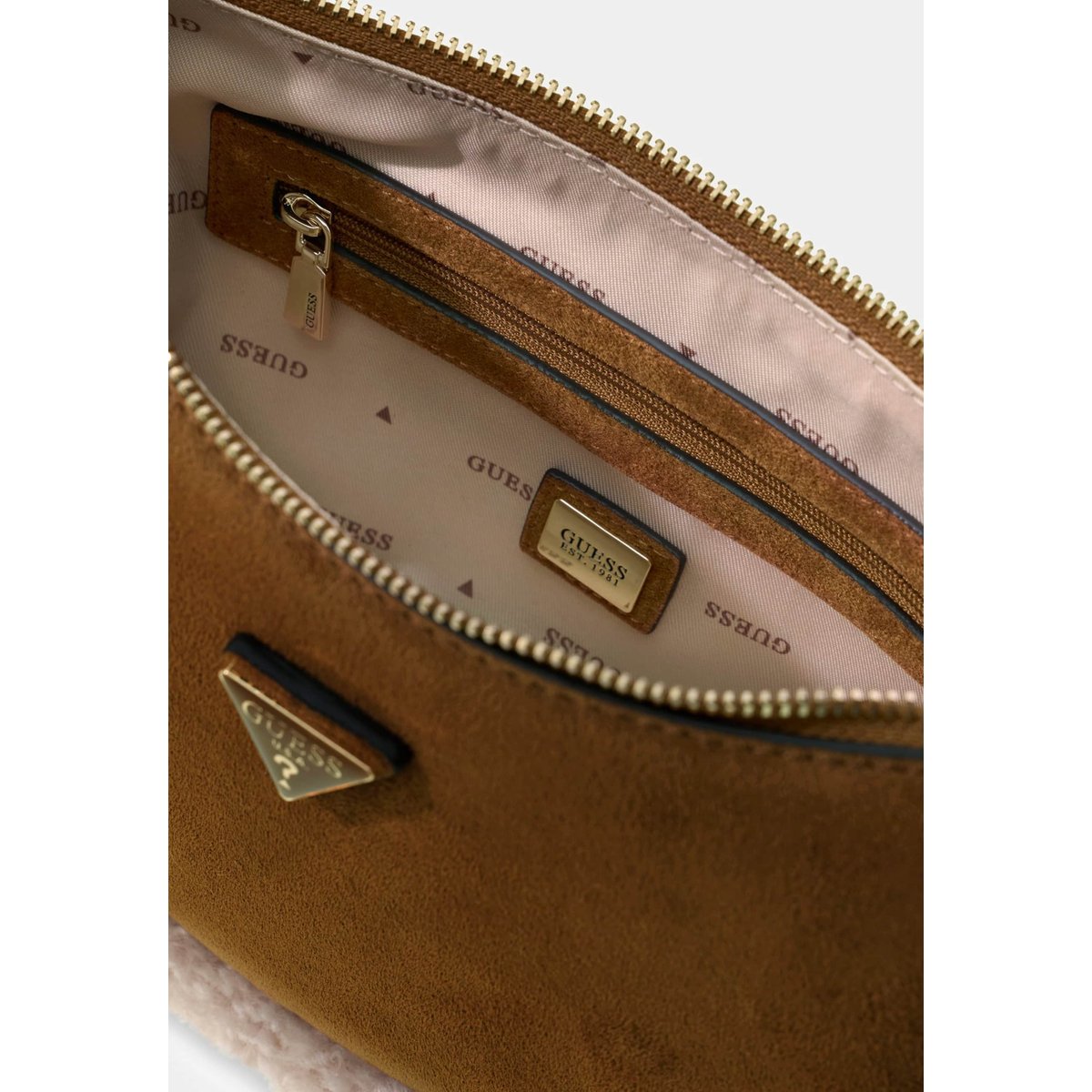 Sac À Épaule Katie marron, GUESS