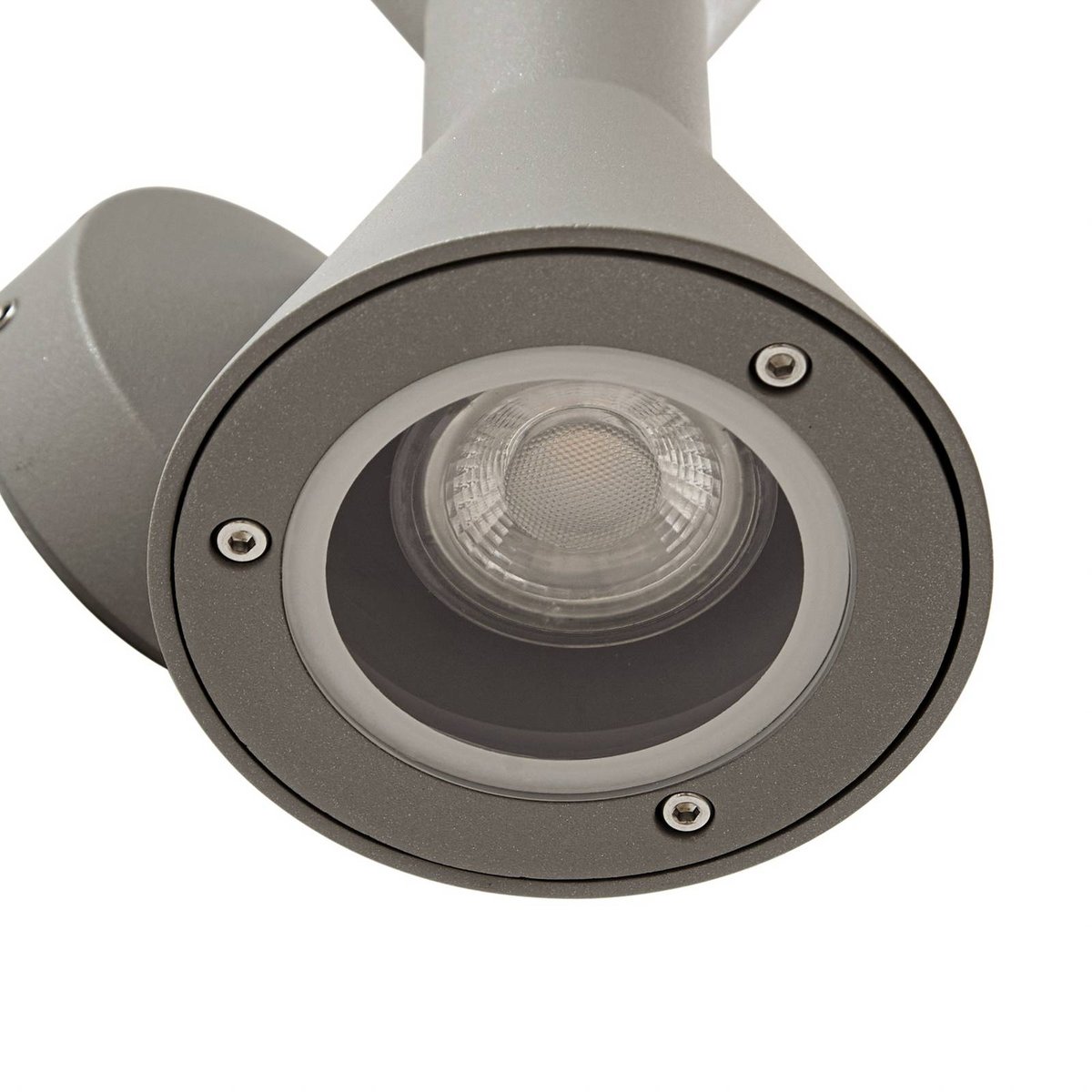 Applique extérieure en aluminium moderne gris, LUCANDE