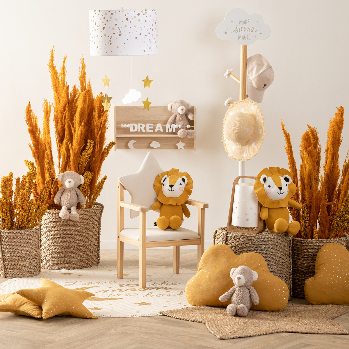 Porte-manteau enfant 5 patères forme nuage GATON blanc, ATMOSPHERA FOR KIDS