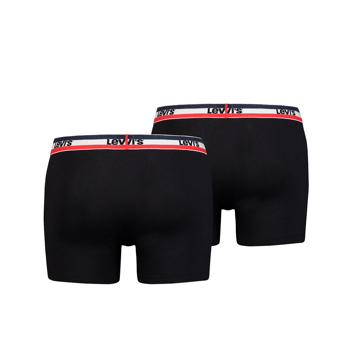 Lot de 2 boxers logo sportswear noir + noir + noir, LEVI'S