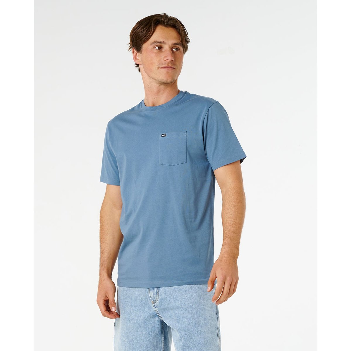 T-shirt à Manches Courtes PLAIN POCKET bluefin, RIP CURL