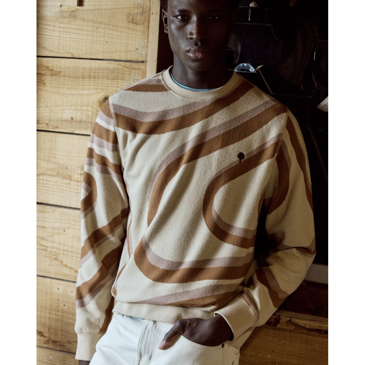Sweat Bussy coton BUSSY beige, FAGUO