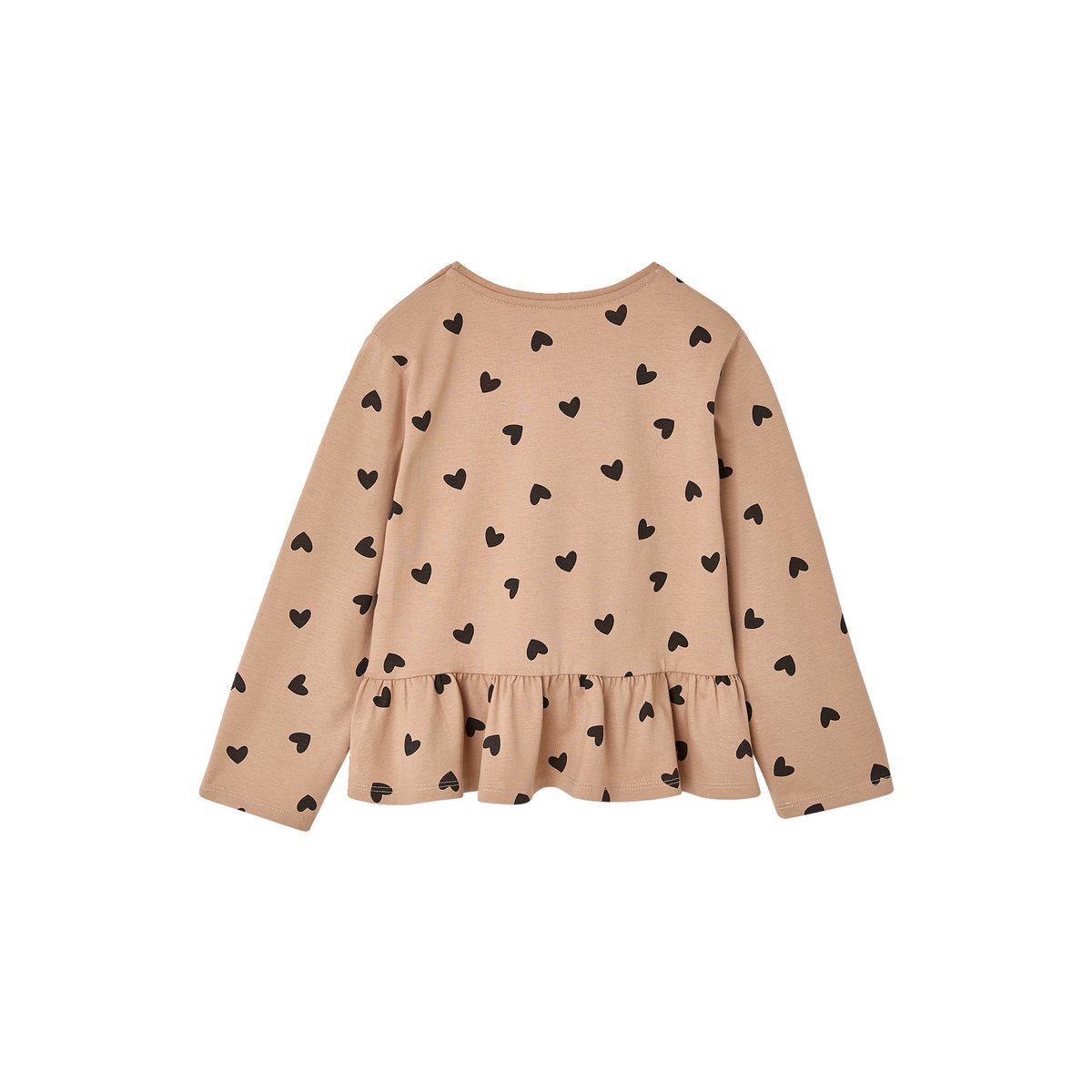 Blouse manches longues taupe, VERTBAUDET