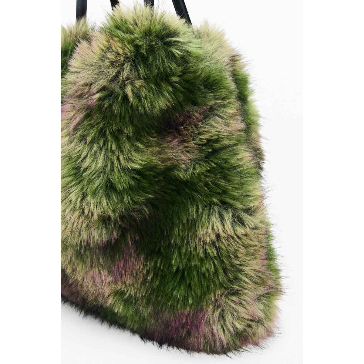 Sac camouflage à poils taille moyenne M. C. Lacroix vert, DESIGUAL